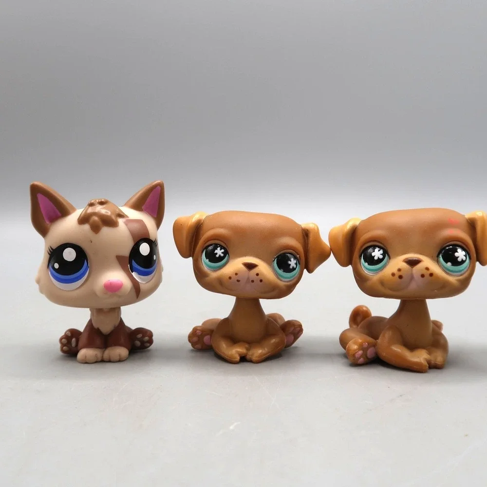 Vintage Littlest Pet Shop Lot of LPS Dog #1052 Boxer #786 Pug #175 Maltese #219